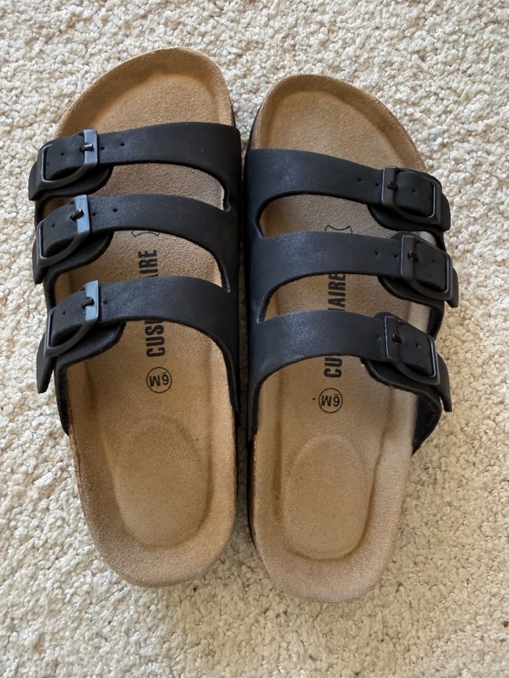 black like new sandals  CUSHIONAIRE